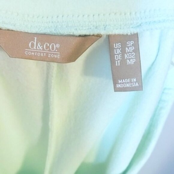 2/$30 Dia & Co Mint Green Silky Soft Velveteen Cozy Lounge pants with POCKETS PS - Picture 8 of 11